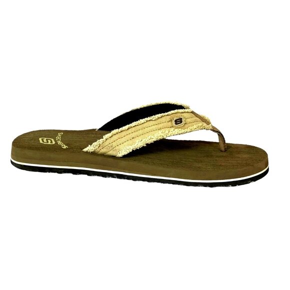 Skechers Men’s Tantric Fray Brown Comfort Flip Flops, Thong Sandals Sz 11 - Picture 9 of 16